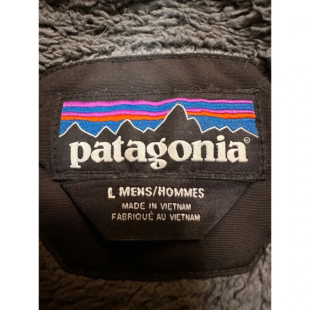 Patagonia Mens Isthmus Parka Black Fleece Lined Hooded Jacket 27021 FA19 Large